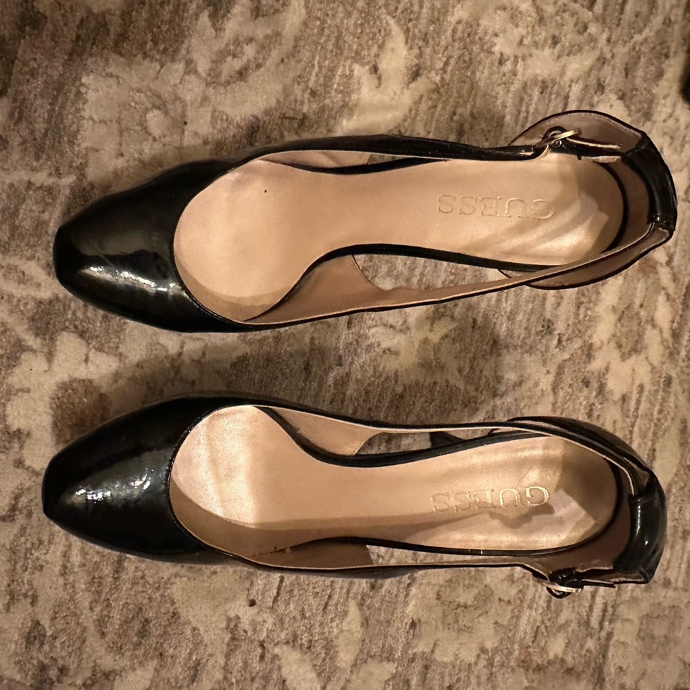 Guess Shiny Black Women's Heels